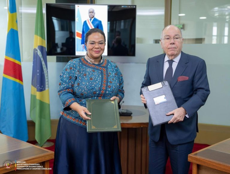 Diplomatie RDC-Brésil : un accord bilatéral signé à Kinshasa pour renforcer les liens entre les deux pays